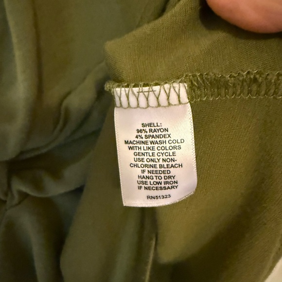 Halogen V-Neck army green Blouse with
Front Twist Detail - Picture 5 of 5